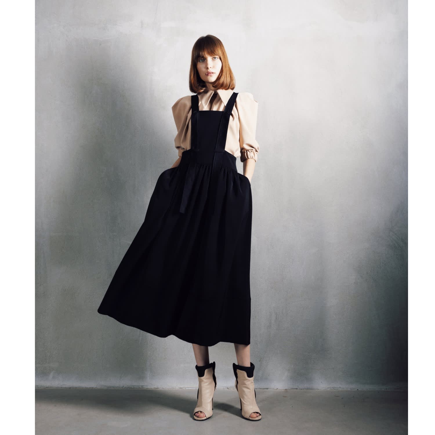 Midi Apron Dress With Adjustable Straps | Julia Allert | Wolf & Badger