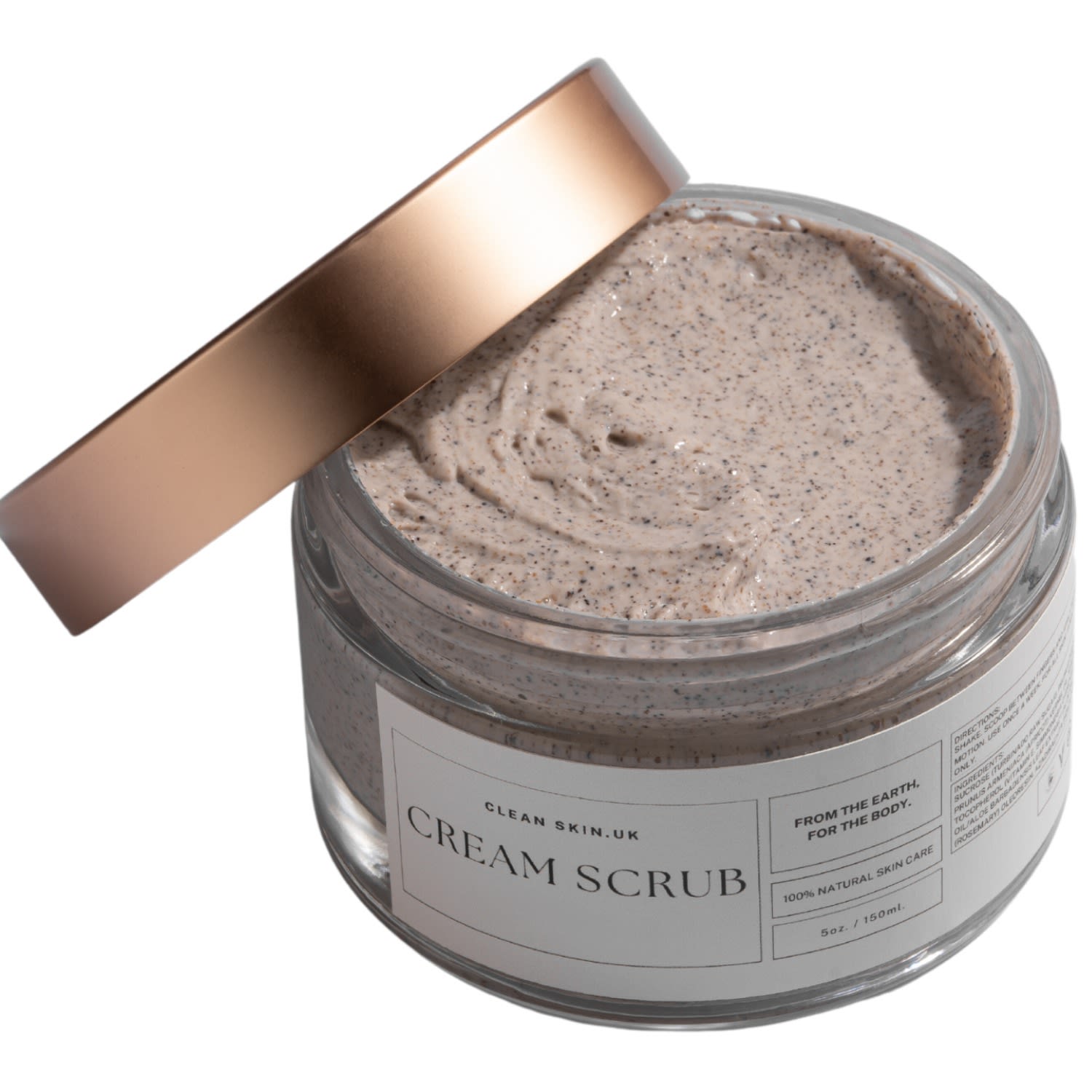 Face & Body Cream Scrub Verbena Small Clean Skin Uk