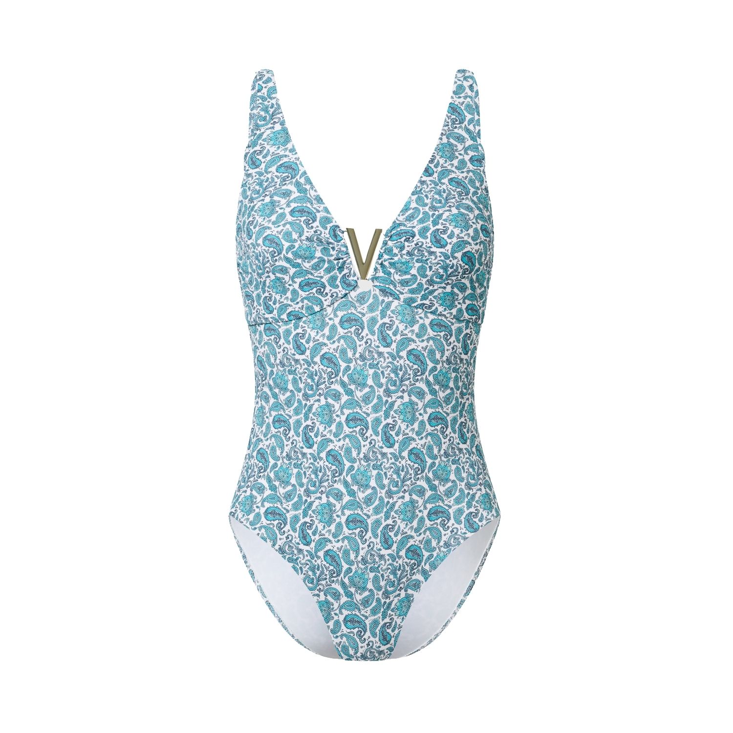 Aqva Swimwear Women's Blue Print Aiguablava One-piece Swimsuit In Blue