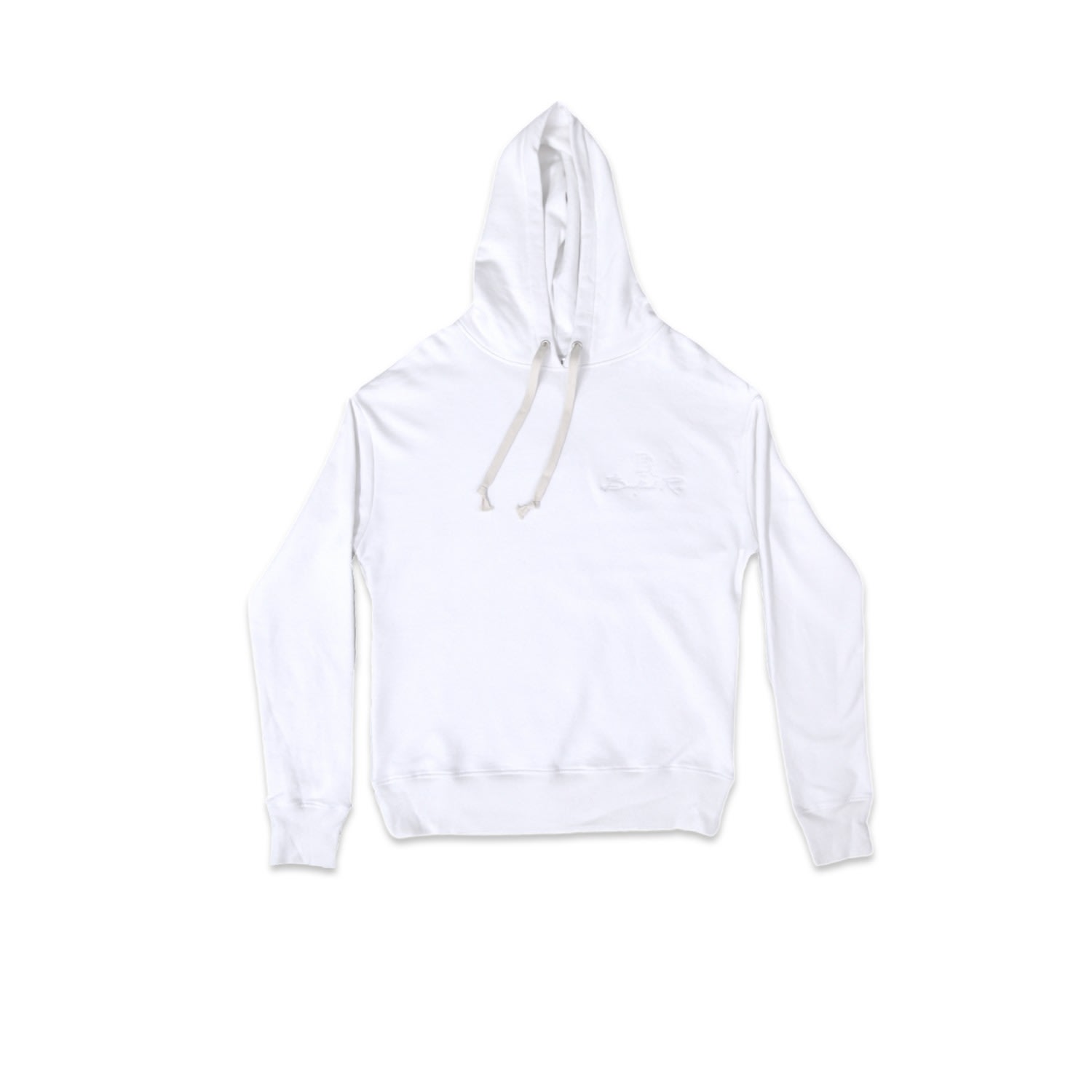 Vitals Embroidery Hoody - White Large Bradford Row