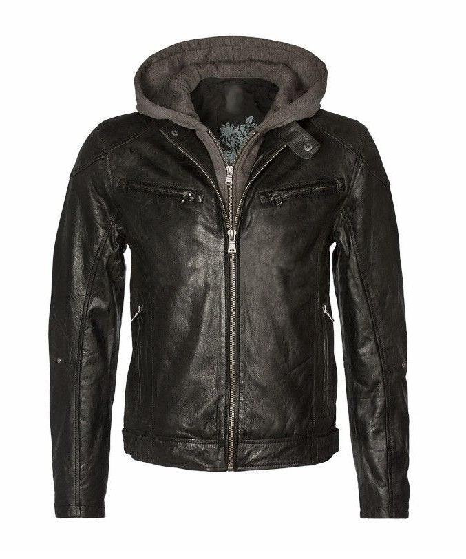 Mauritius Men's Biko Rf Leather Jacket - Black