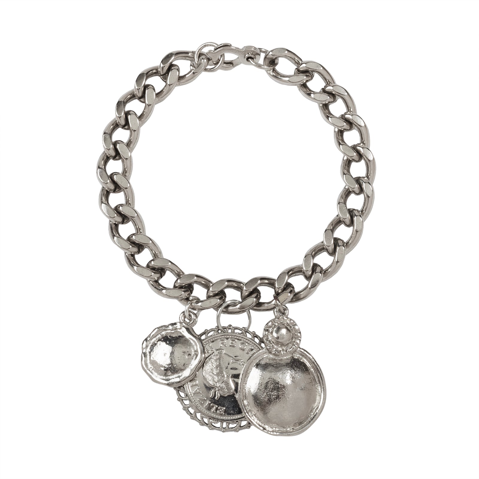 Caramel Vintage Jewellery Women's Vintage Silver Plated Penny Bracelet