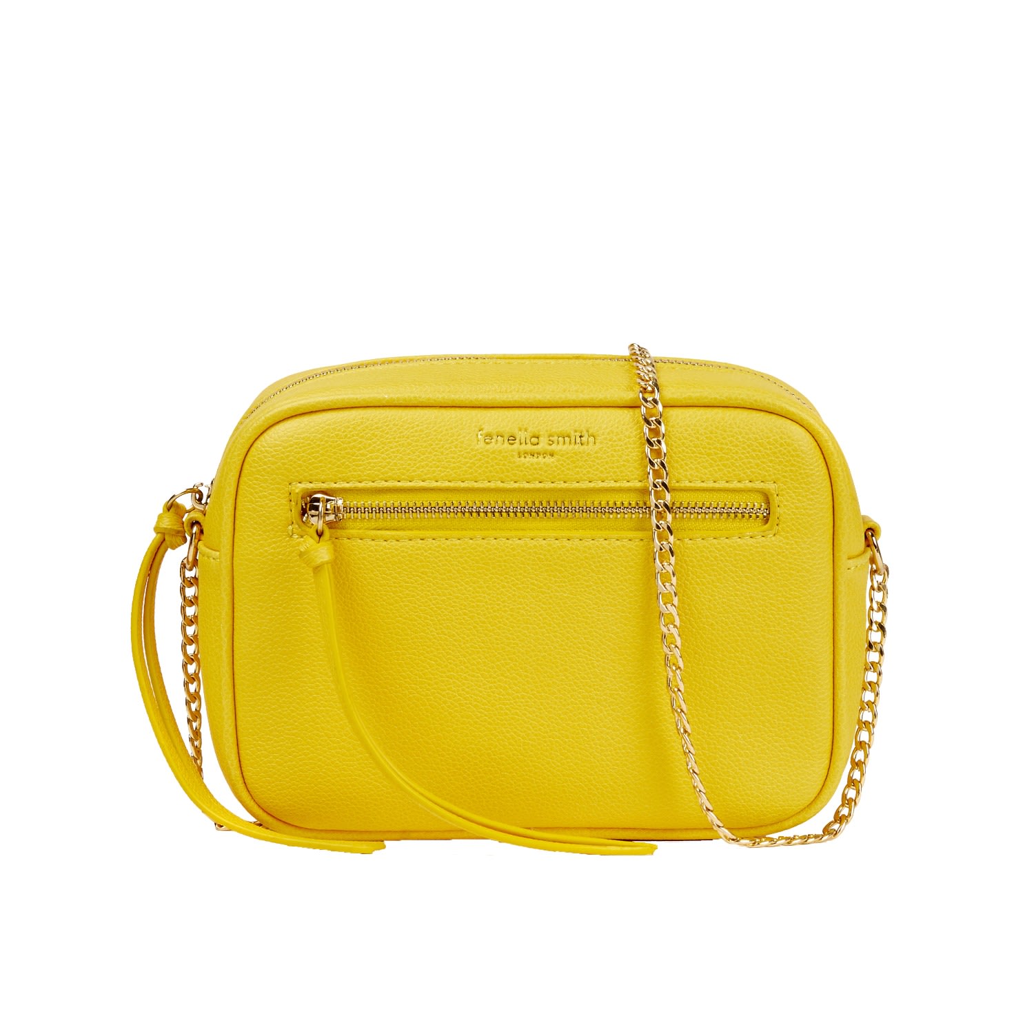 Fenella SmithFenella Smith - Vegan Leather Thea Cross Body Bag - Yellow ...