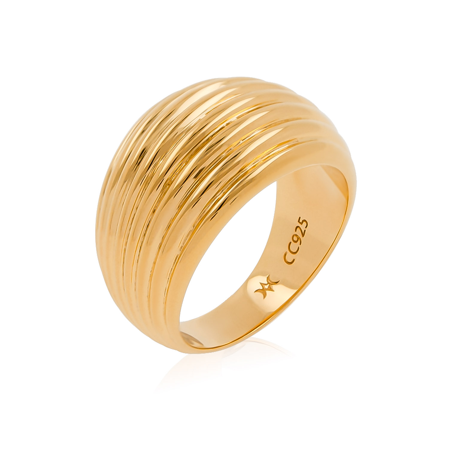 Women’s La Mer Shell Gold Ring Côté Caché