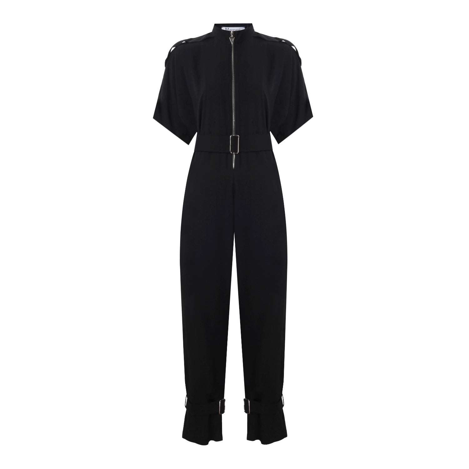 Mirimalist Women's Sand Jumpsuit Black In Black