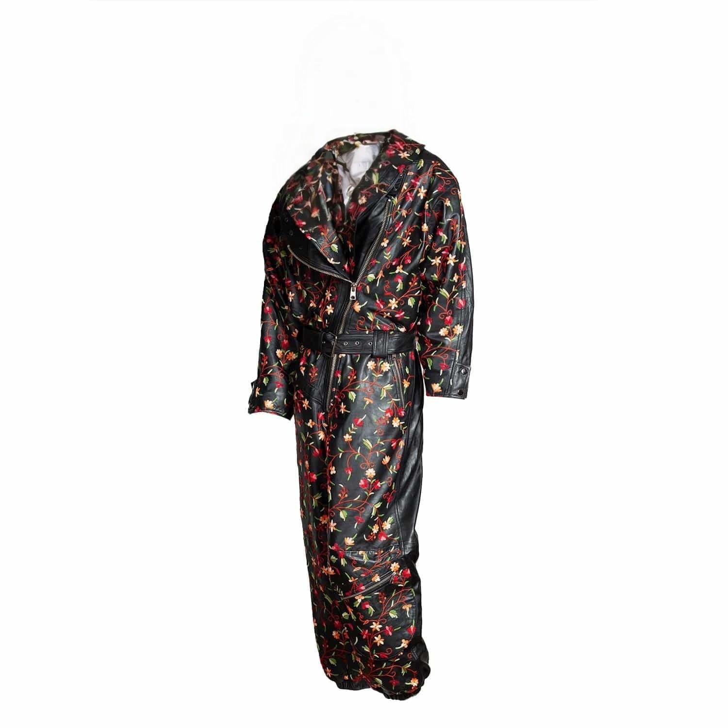 Zasta Studio Women's The Athena Italian Leather Embroidered Jumpsuit