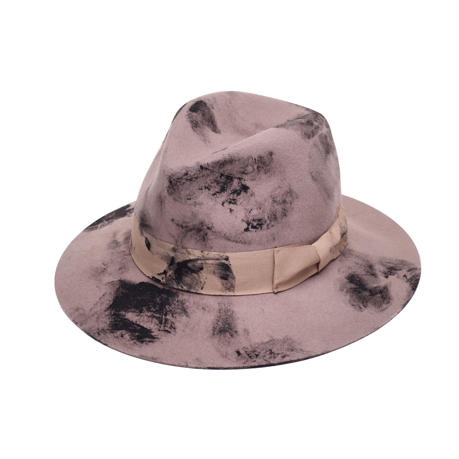 Women’s Brown Unique Handcrafted Felt Fedora Hat Medium Justine Hats