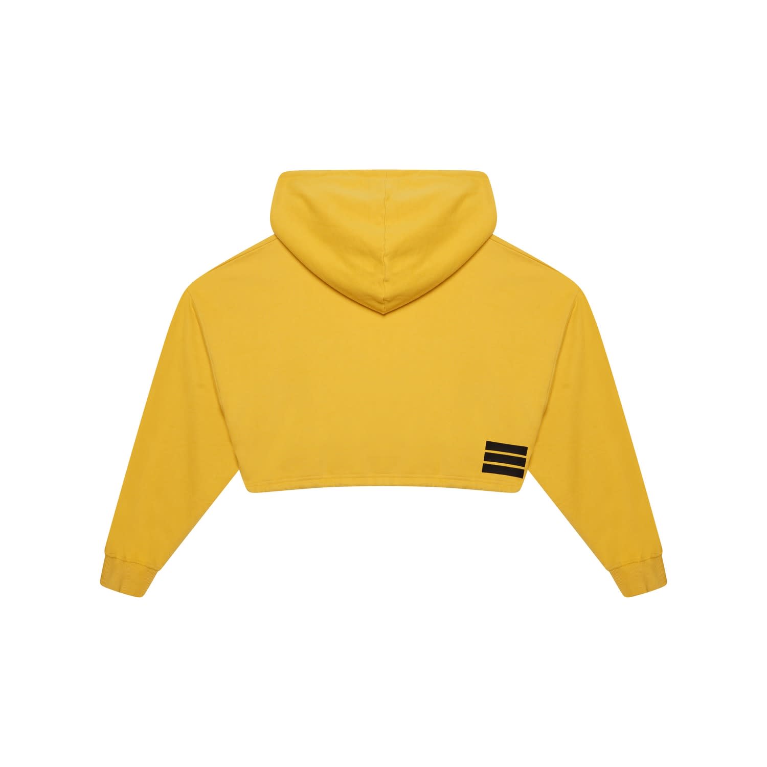 Mustard yellow cropped hoodie 2025
