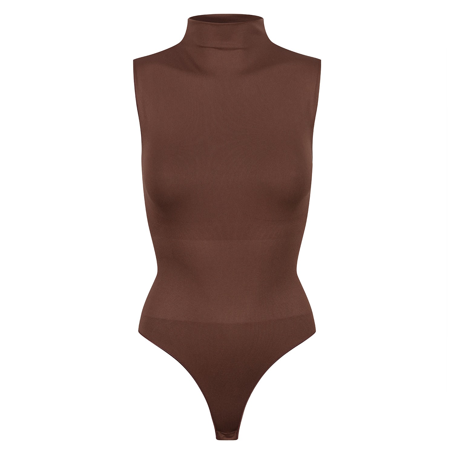 ASYMMETRIC BODYSUIT - Brown