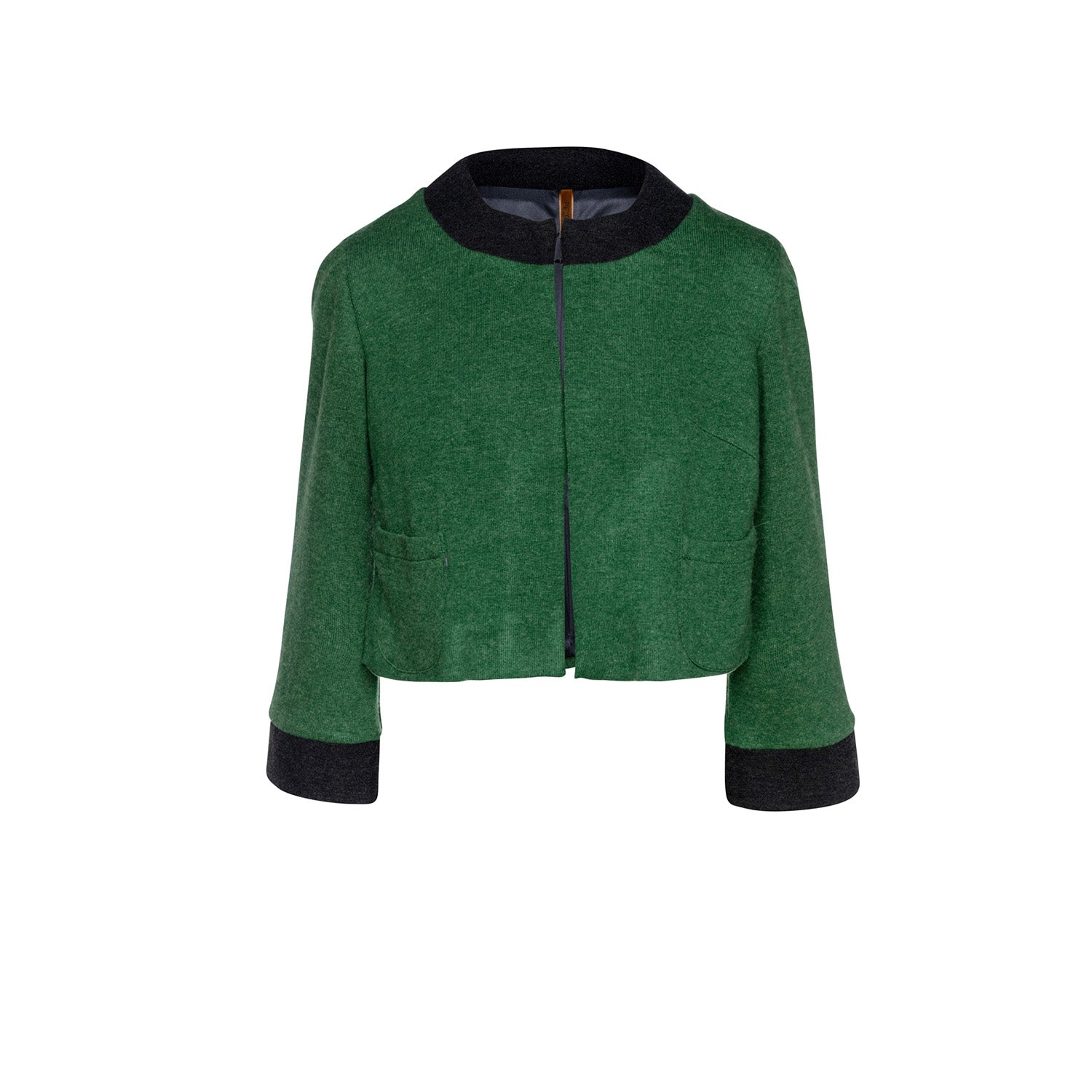 Conquista Women's Green Long Sleeve Bolero In Green