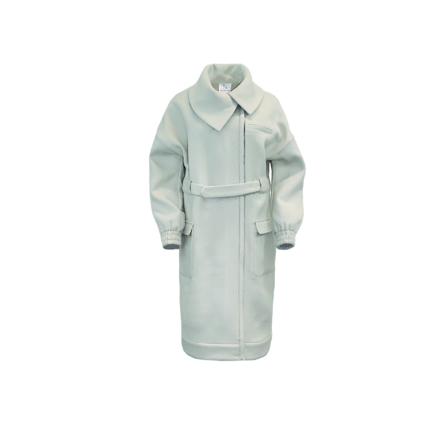 Undra Celeste New York Women's Neutrals The Grant Cocoon Coat In Green