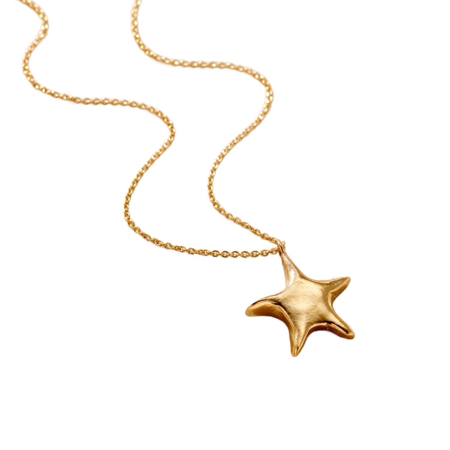 Posh Totty Designs Women's Yellow Gold Chunky Star Pendant Necklace In Gold
