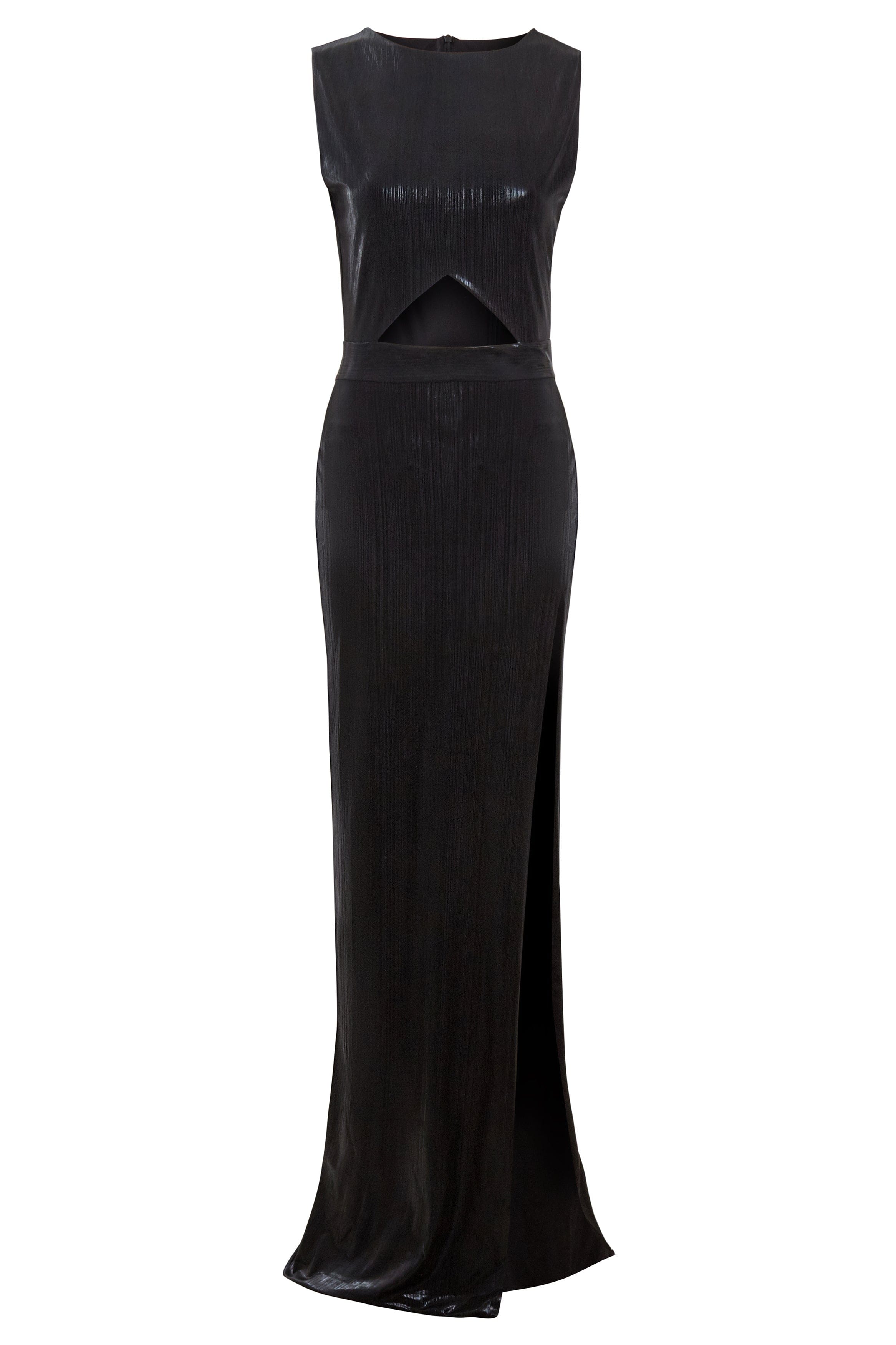 Women’s Black Cut Out Maxi Dress Small Sarvin