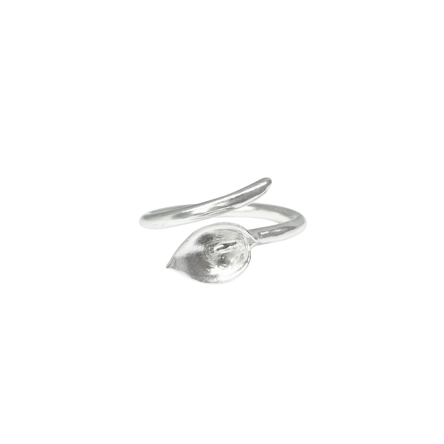Alegoria Jewellery Women's Silver Calla Ring - Single Band