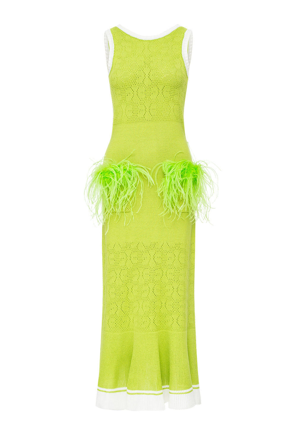 Andreeva Women's Apple Green Knit Dress In Green