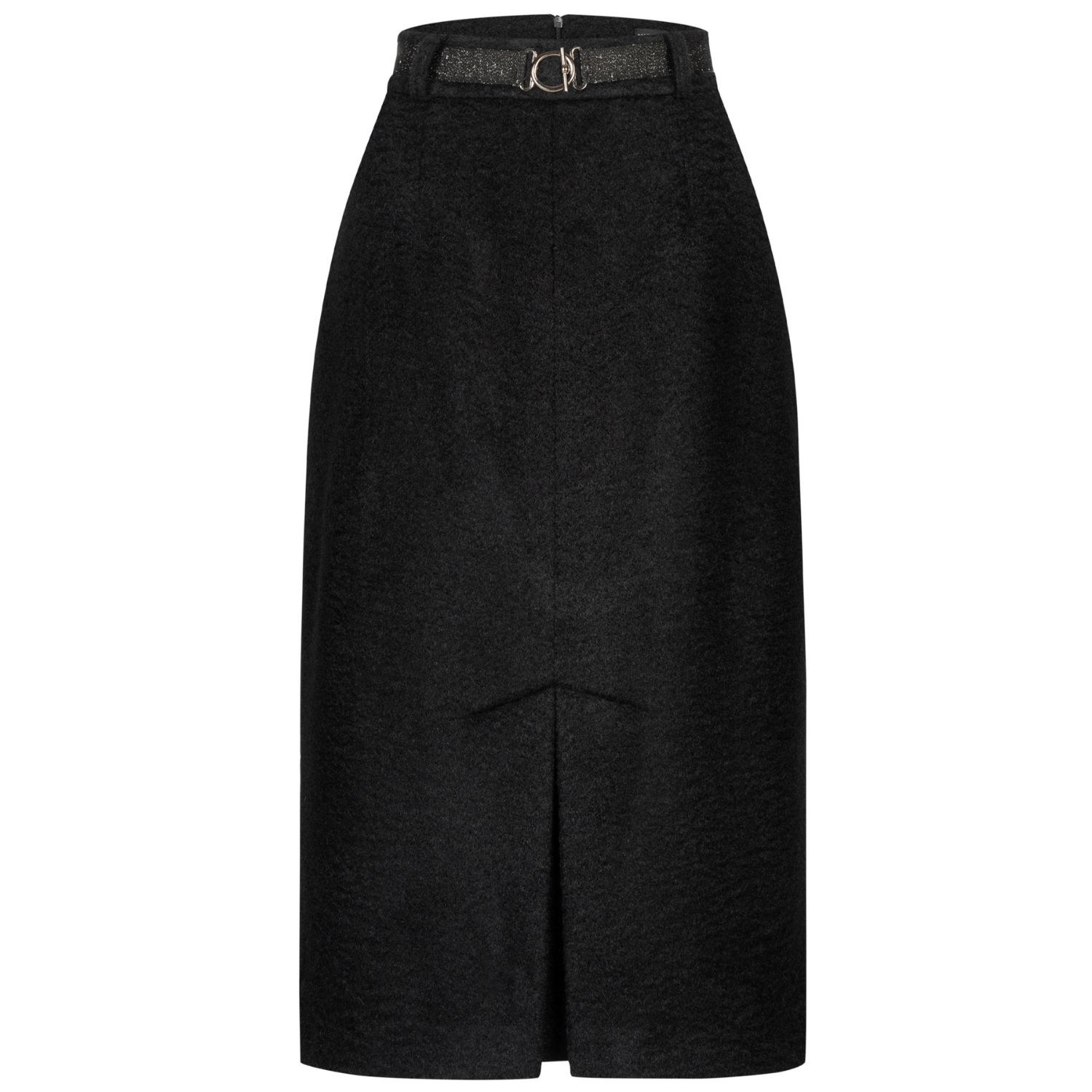 Women's Black Bouclé Pencil Skirt | Extra Large | Marianna Déri