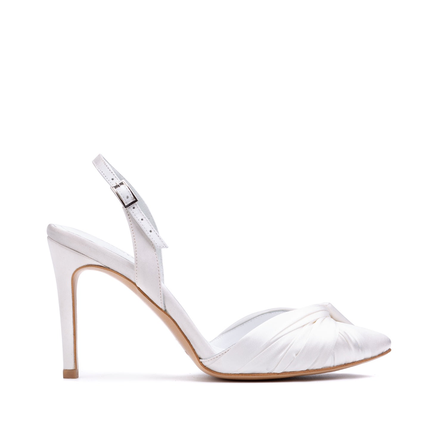 Ginissima Women's Ana White Satin Shoes