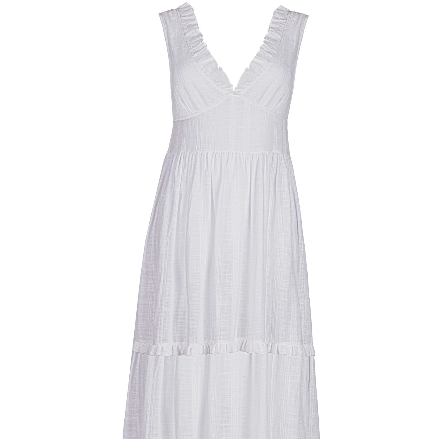 Women’s Brigitte White Long Dress Medium Ayje