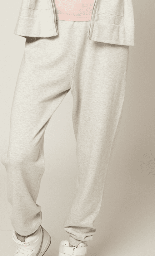 Sporty Cotton Cashmere Joggers - Grey, Bellemere New York