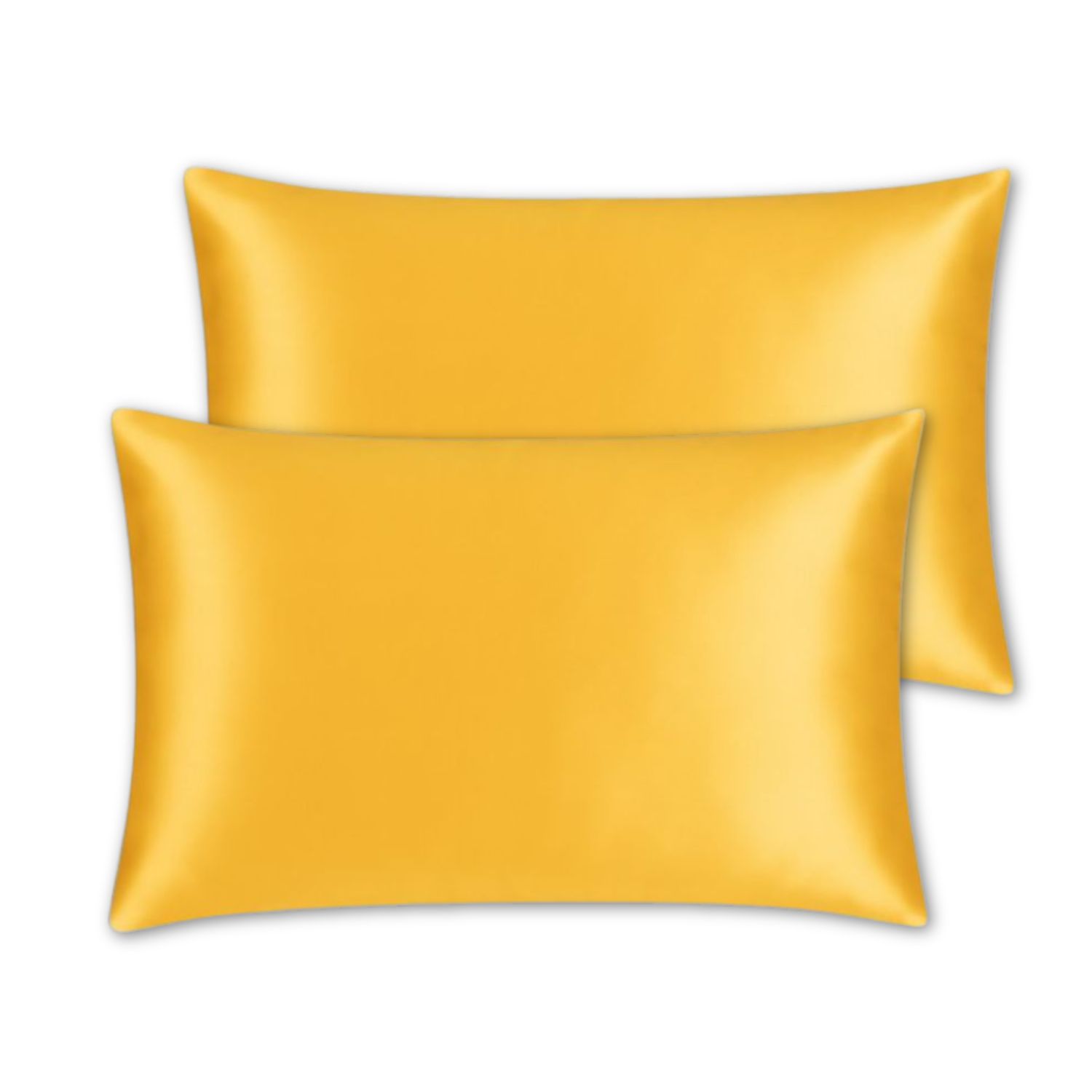 Hi Silk Gold Mulberry Silk Housewife Pillowcase Set Of Two - Twenty Five Momme