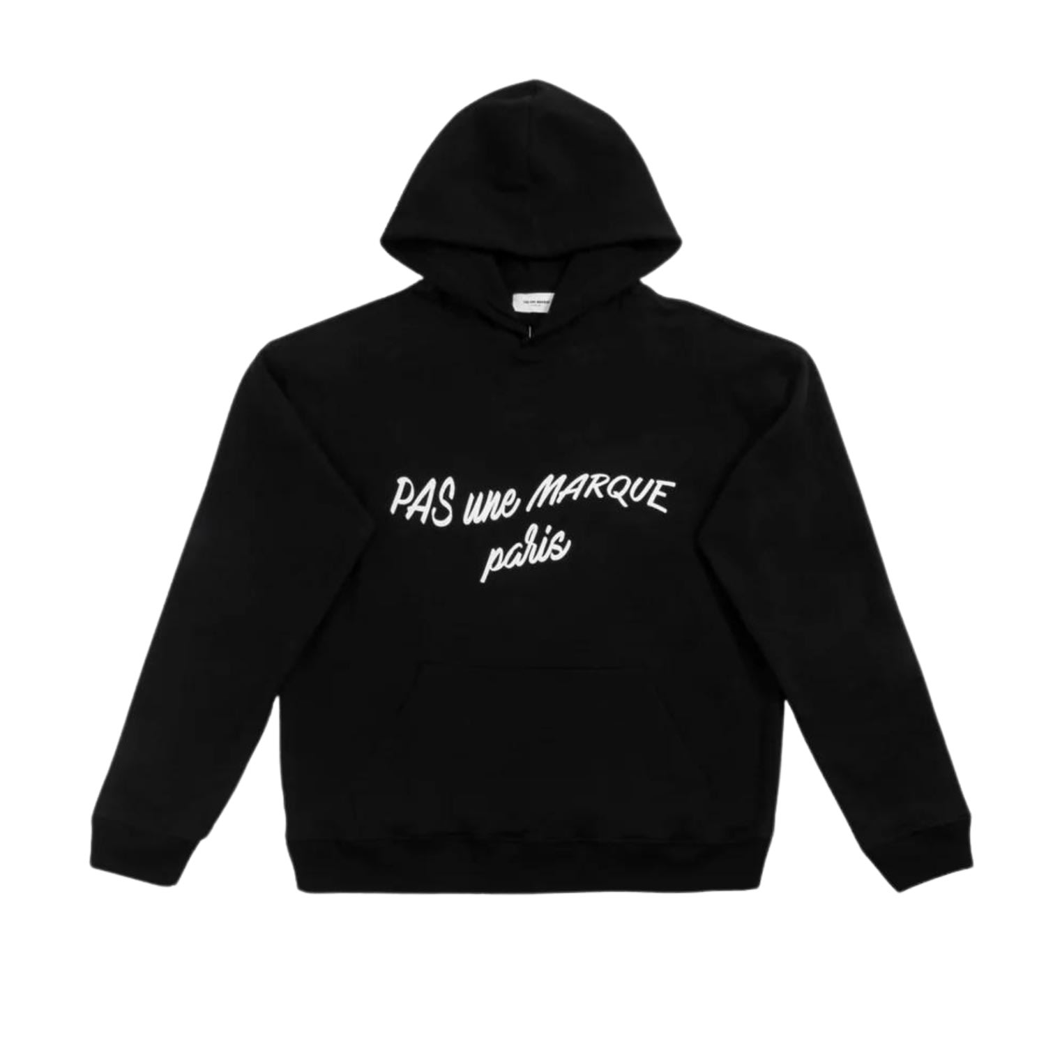 Pas Une Marque Oversized Hoodie Cursive Black