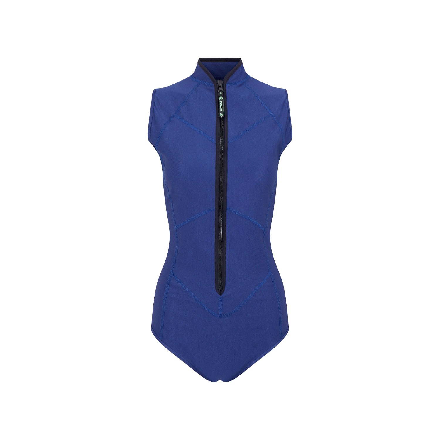 Women's Blue Carla Zipper Swimsuit | Extra Large | Numbat