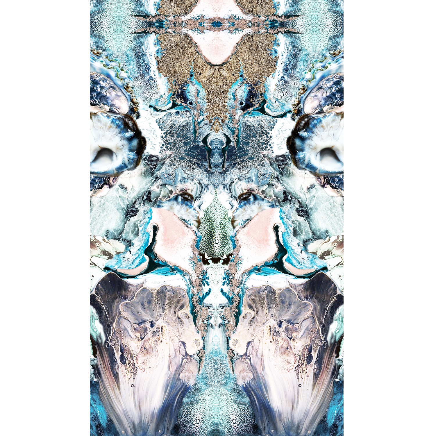 Cassandra Hone Women's Ocean Depths Large Silk Scarf In Multi