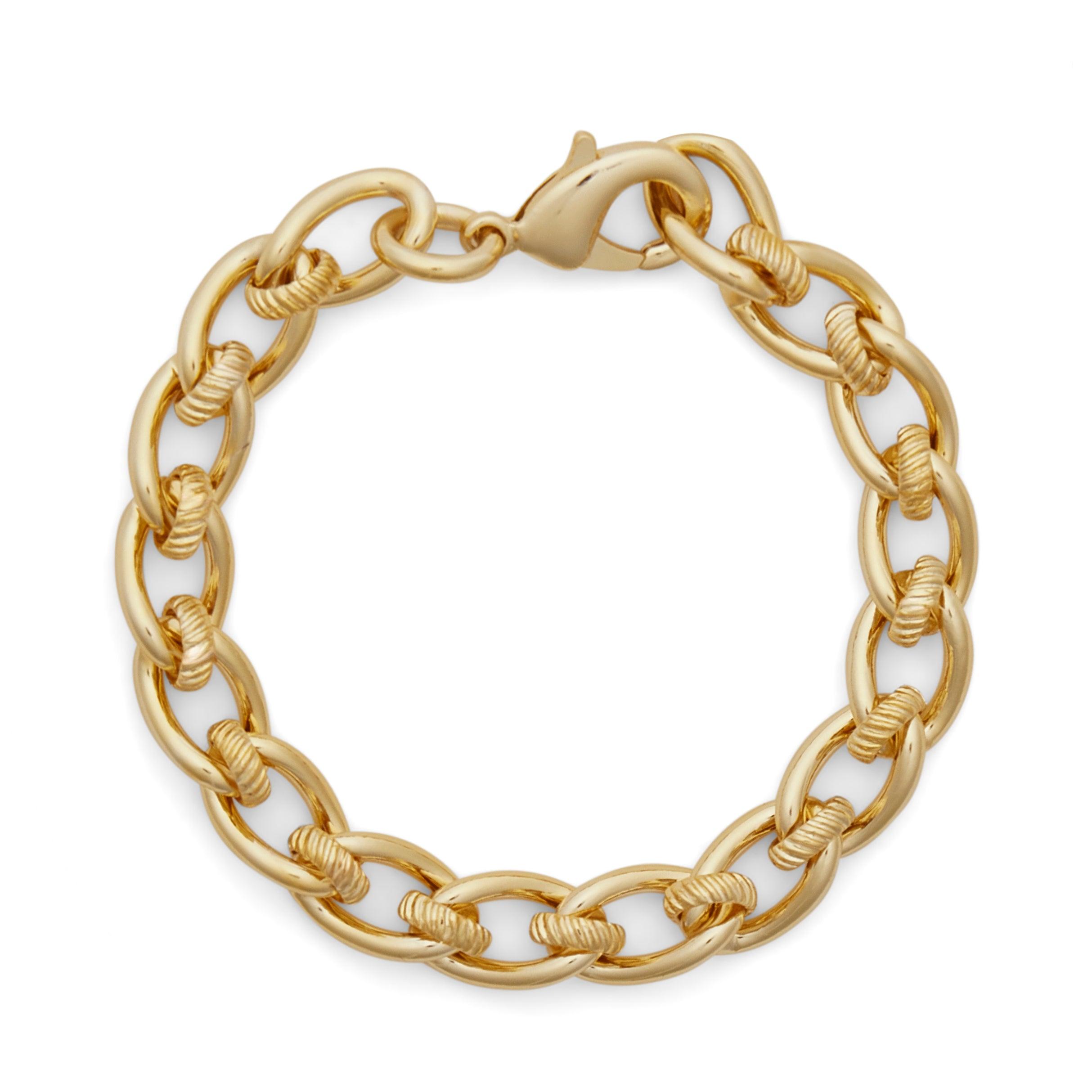 Aya Women's Gold Chunky Chain Bracelet