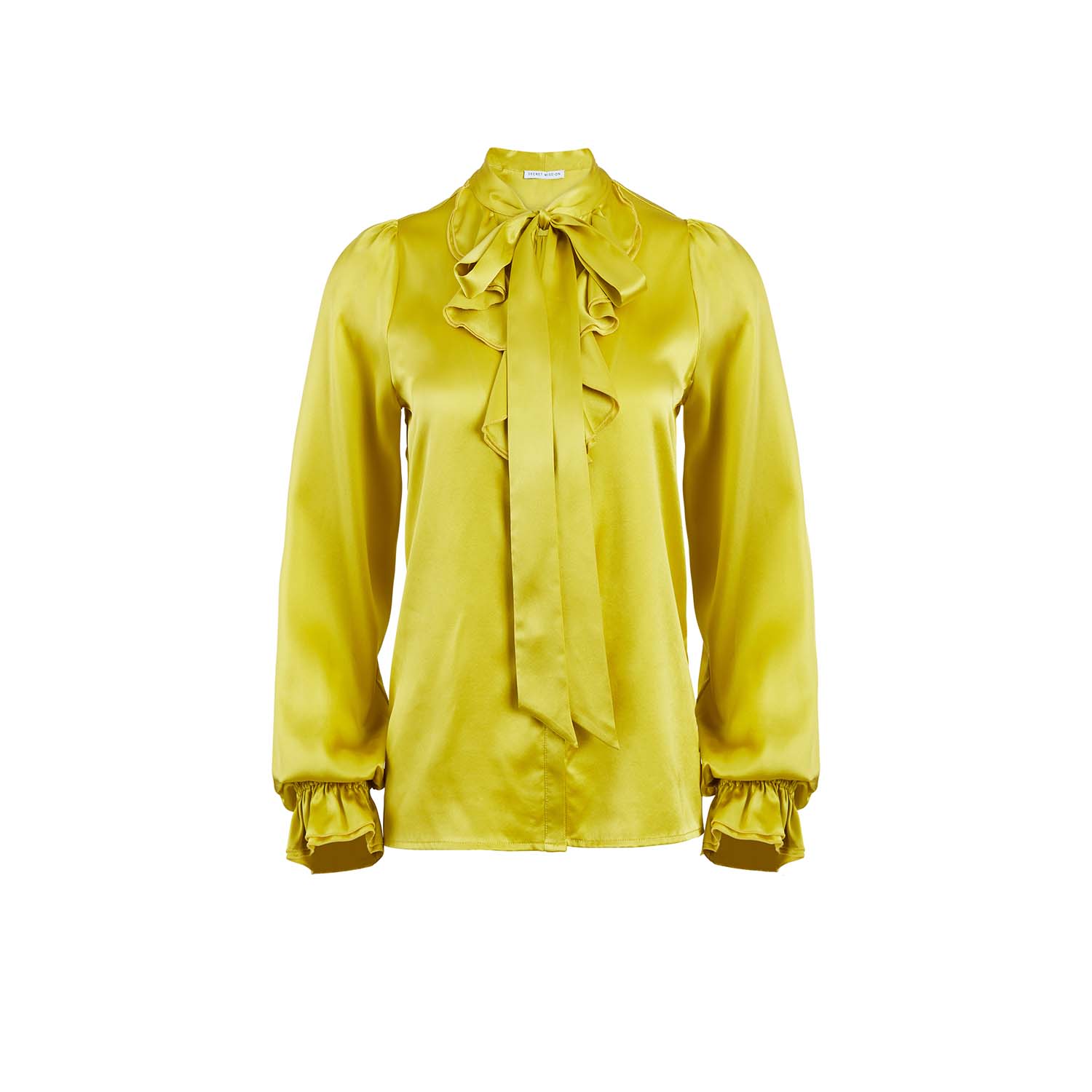 Women’s Yellow / Orange Daphne Blouse - Silk Extra Small Secret Mission