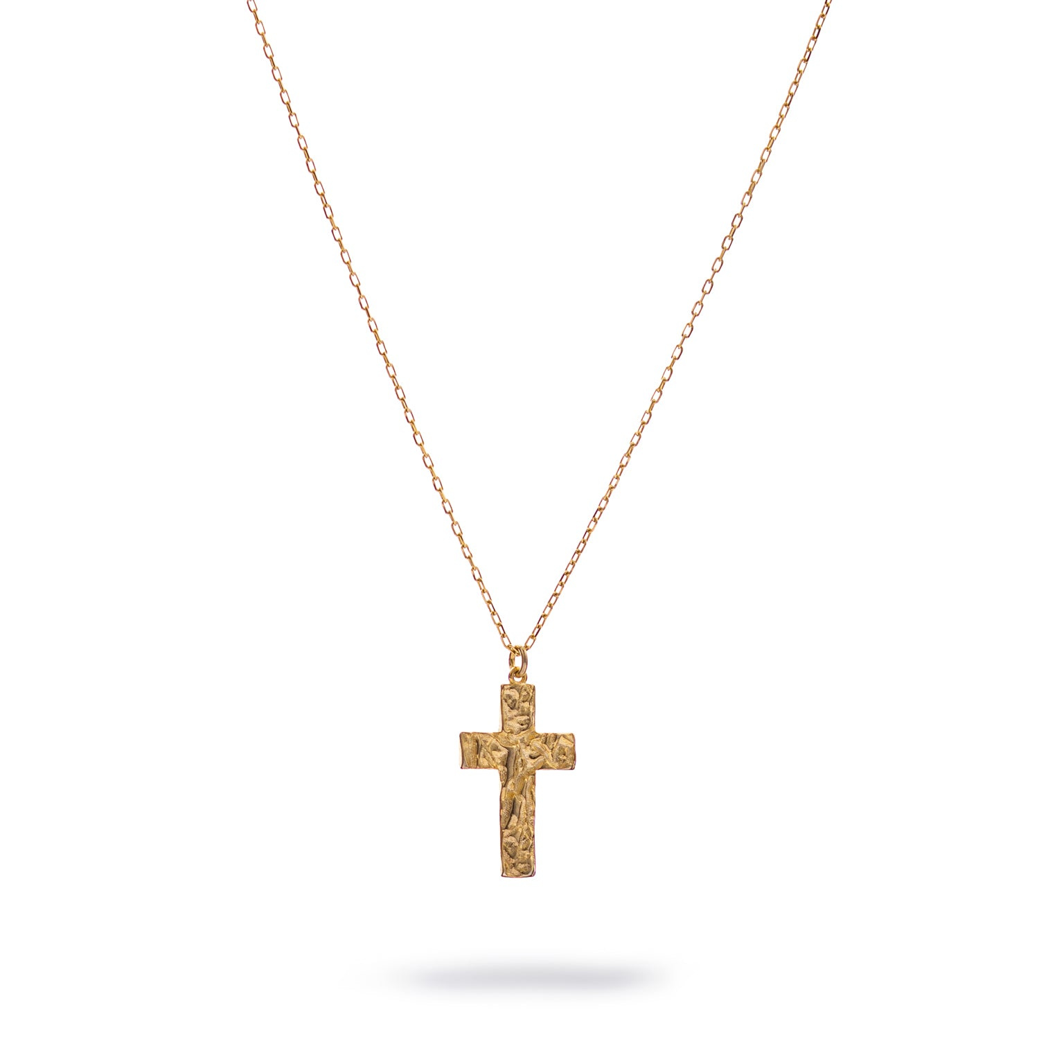 Ebru Jewelry Women's Divine Faith Minimalist Cross Necklace - Gold In Gold