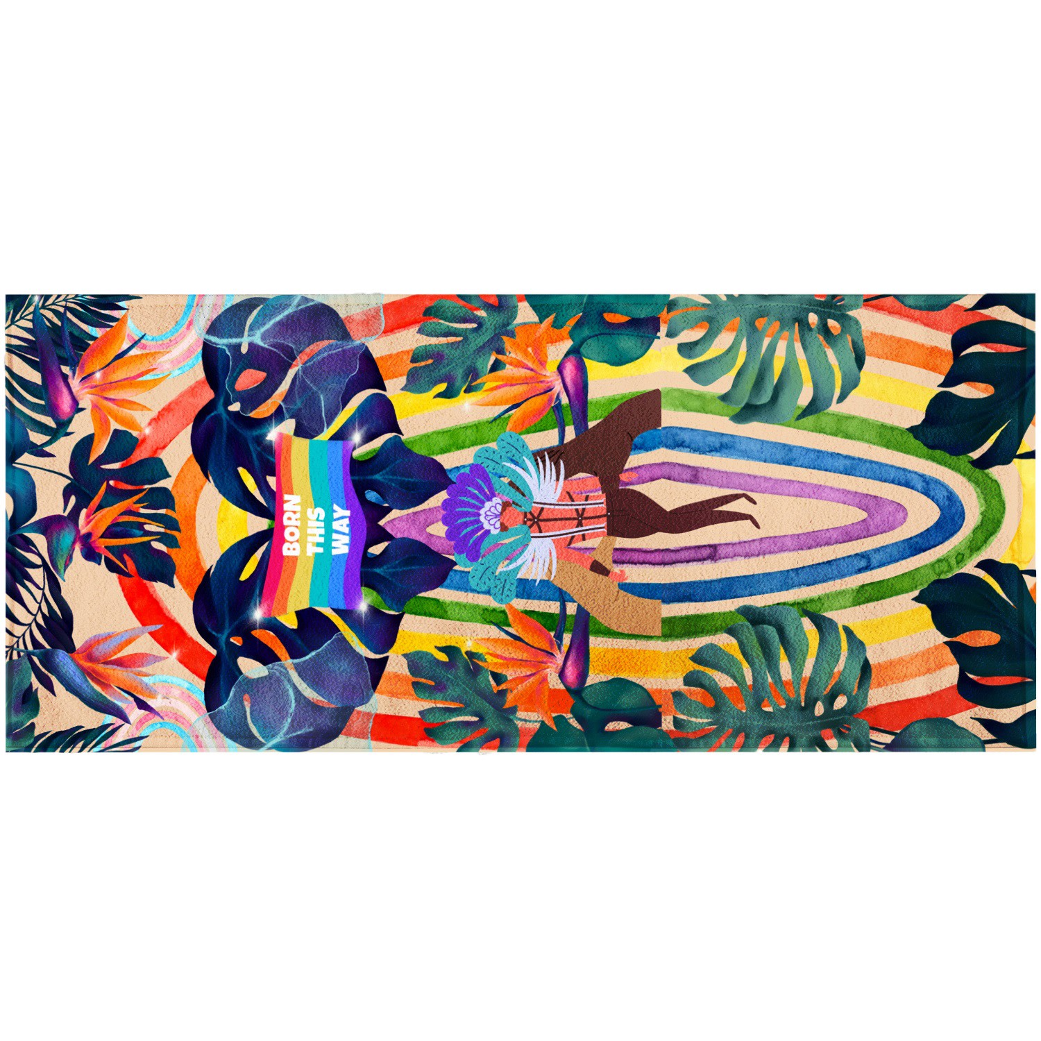 Born This Way Beach Towel Suki Wang London