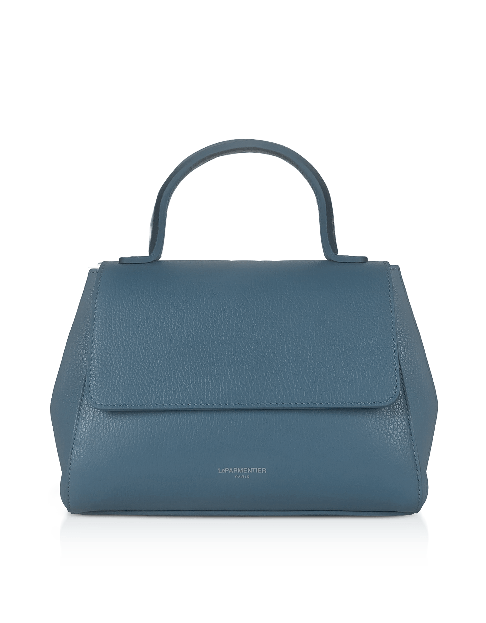 Le Parmentier Ladyfinger Top Handle Ladybag W/strap - Blue In Blue
