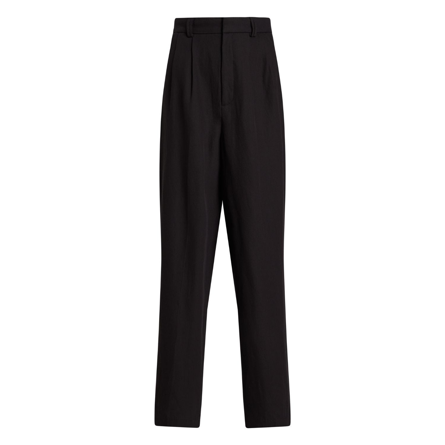 Mnk Atelier Women's High Rise Straight Leg Tailored Pants - Black In Black