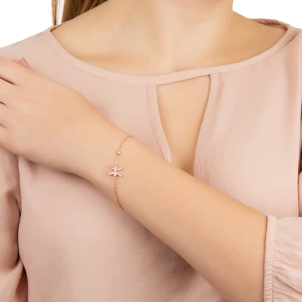 Latelita London Zodiac Horoscope Star Sign Bracelet Pisces Rosegold In Gold