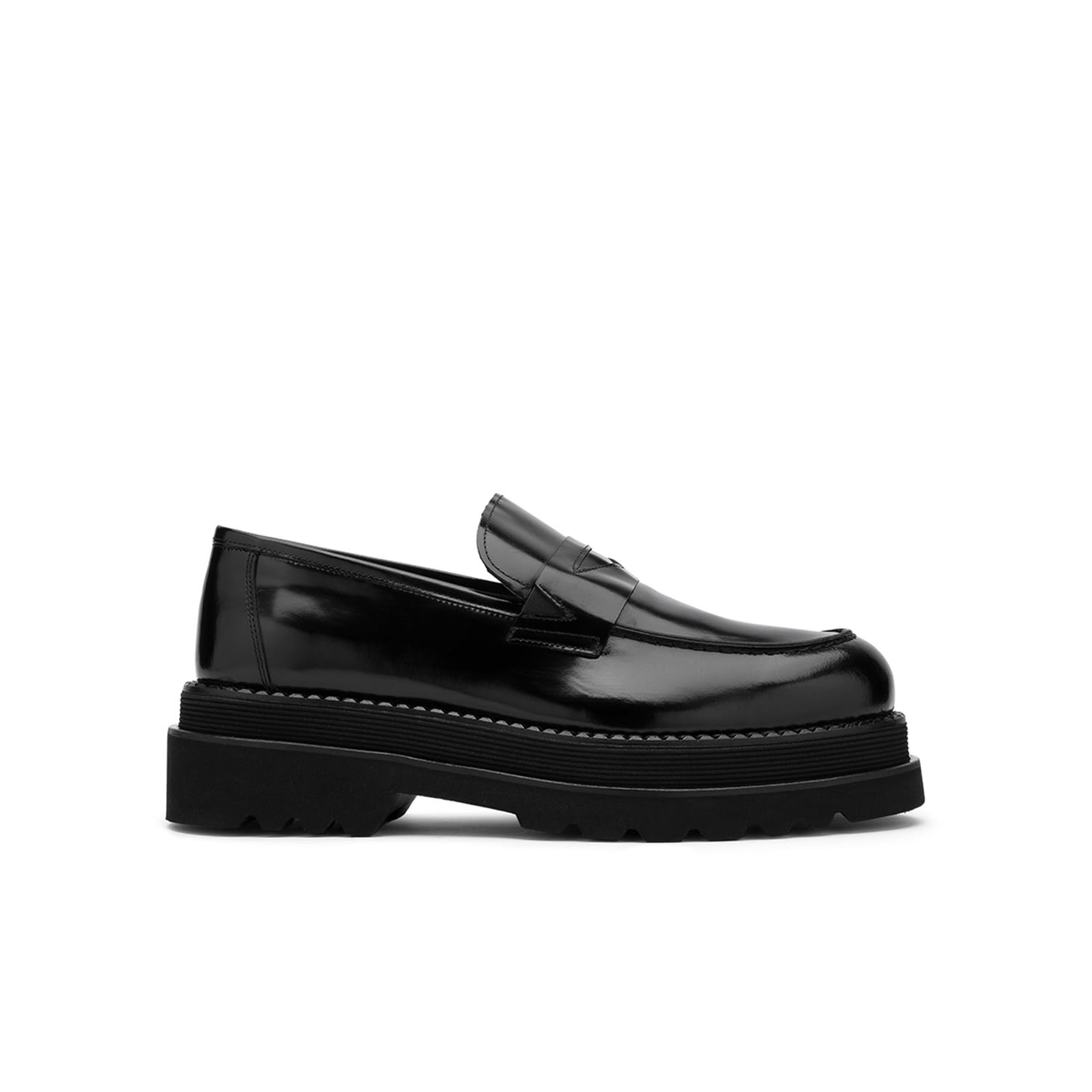 Ilvi Arve Black Florentic Leather Men's Loafer In Black