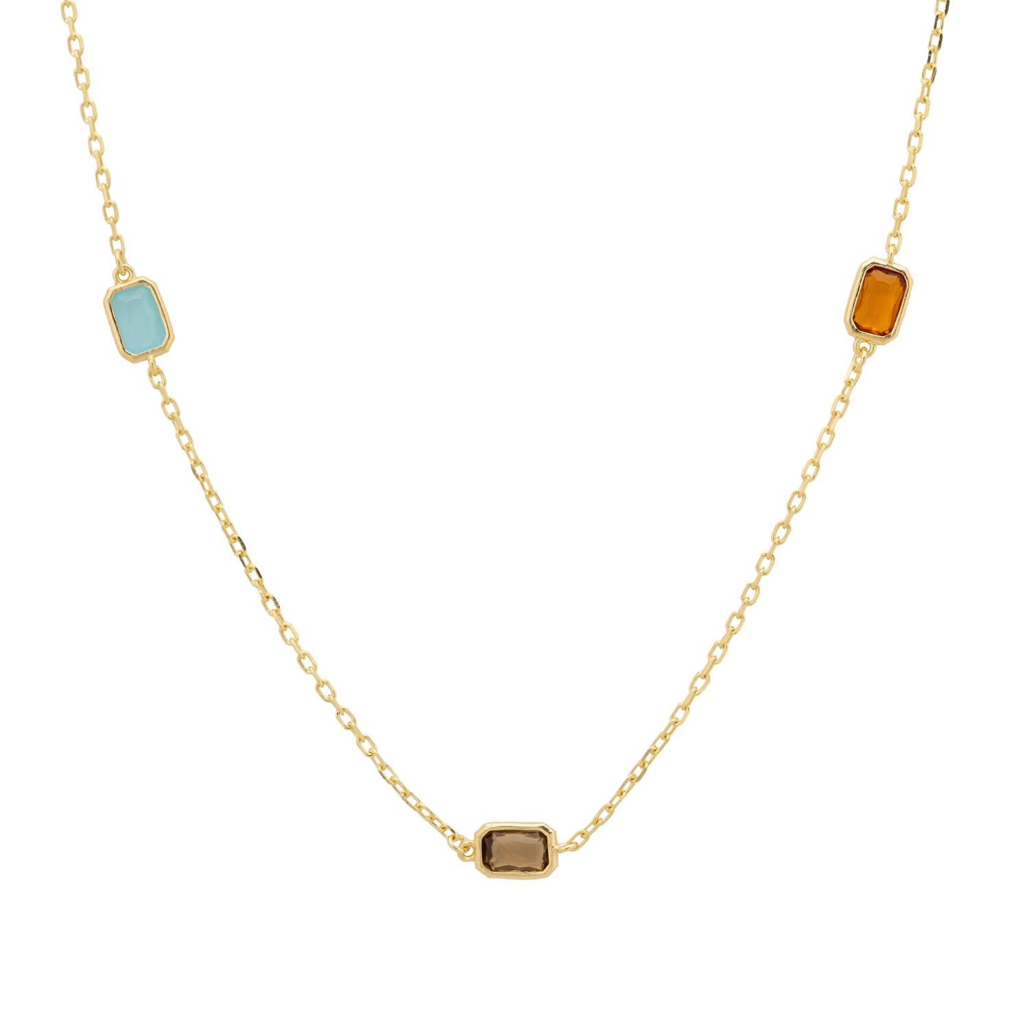 Latelita Women's Venice Rainbow 120cm Necklace Gold