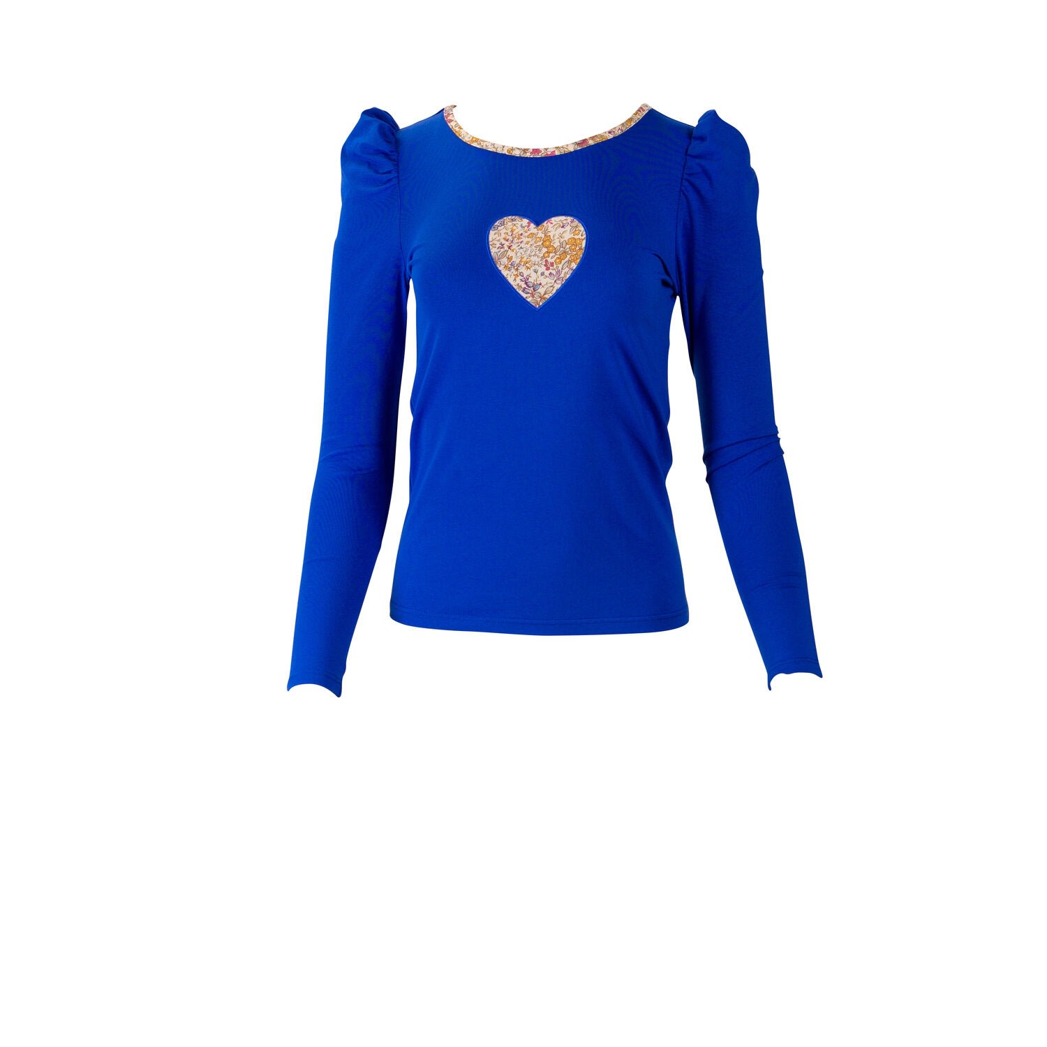 Women’s Blue Caron Heart Top Large Kristinit