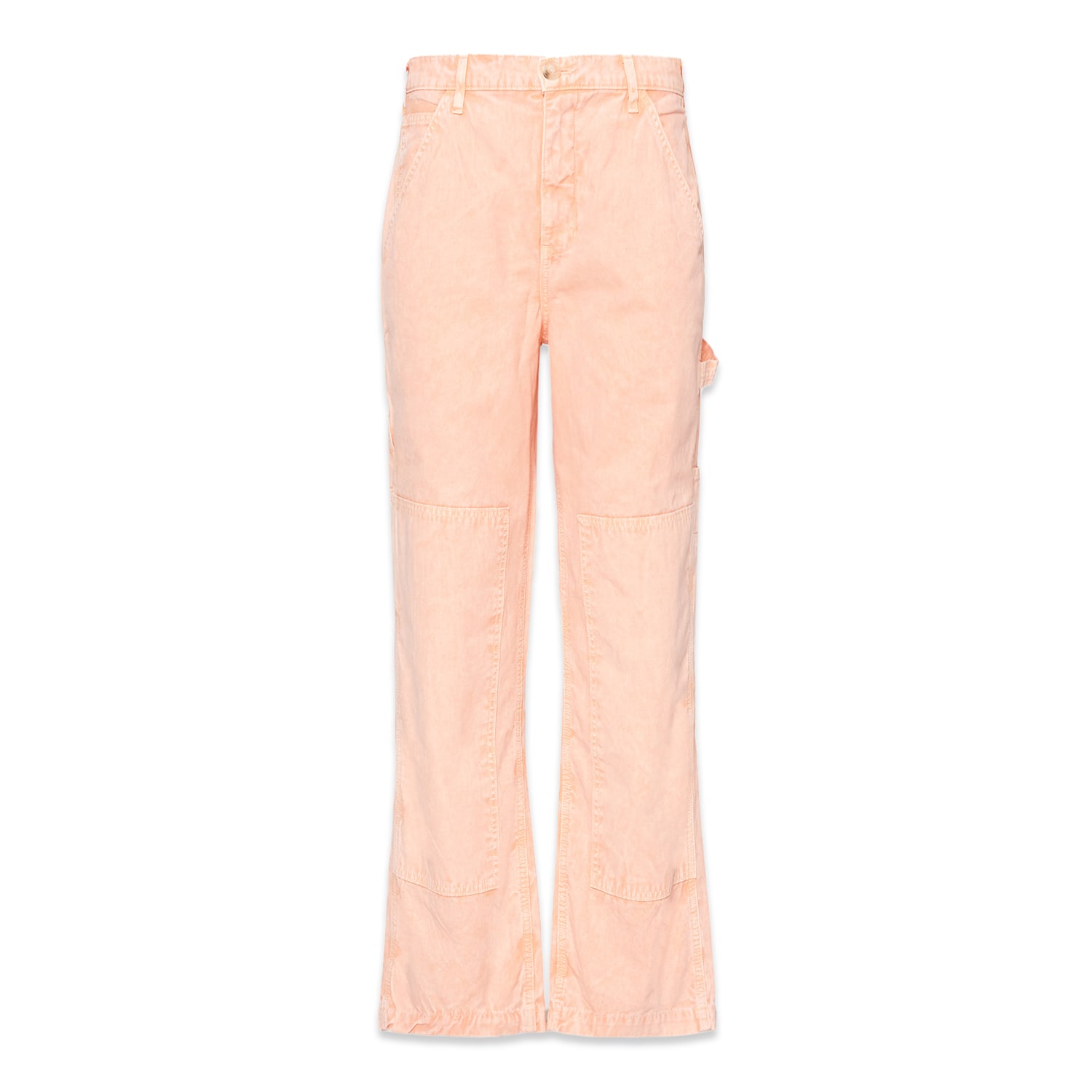 Noend Denim Pink / Purple Carter Carpenter Pants In Peach In Pink/purple