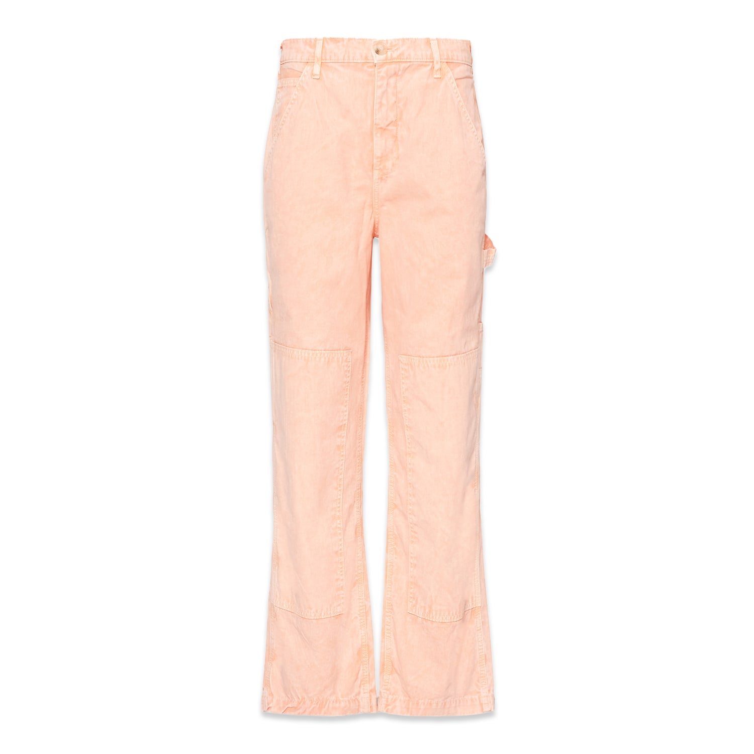 Noend Denim Pink / Purple Carter Carpenter Pants In Peach In Pink/purple