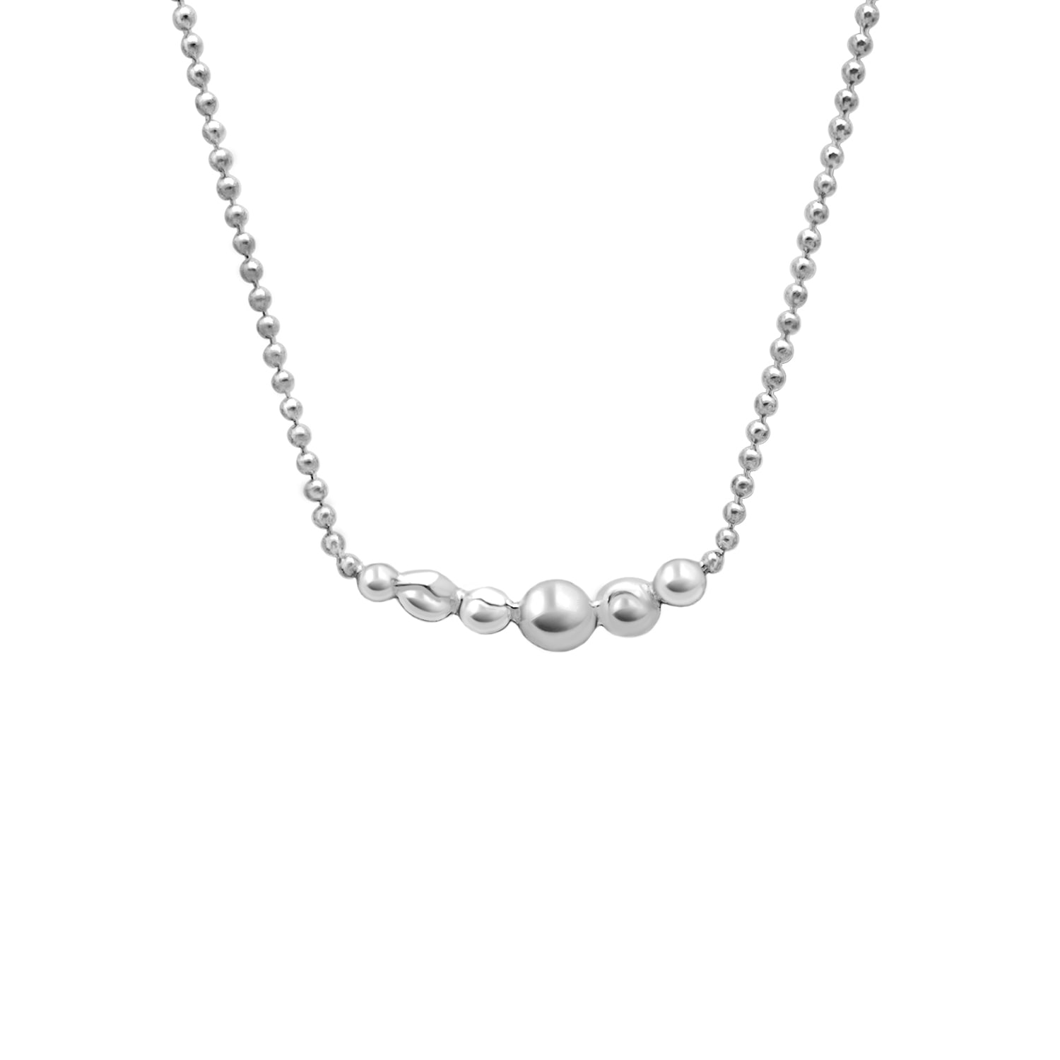 Tory Long Women's The Mini Orb Necklace Silver