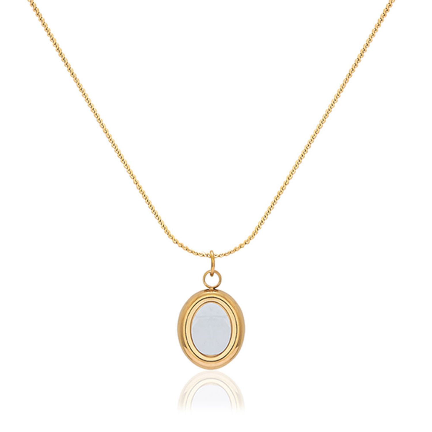 A Weathered Penny Women's Gold / White Gold Crimson Pearl Necklace