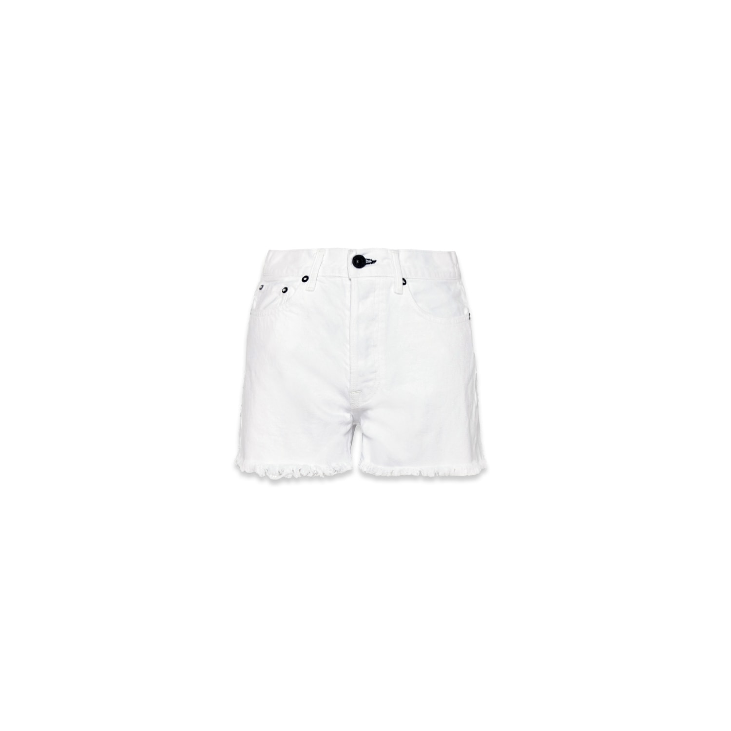 Noend Denim Muse Denim Shorts In White In White