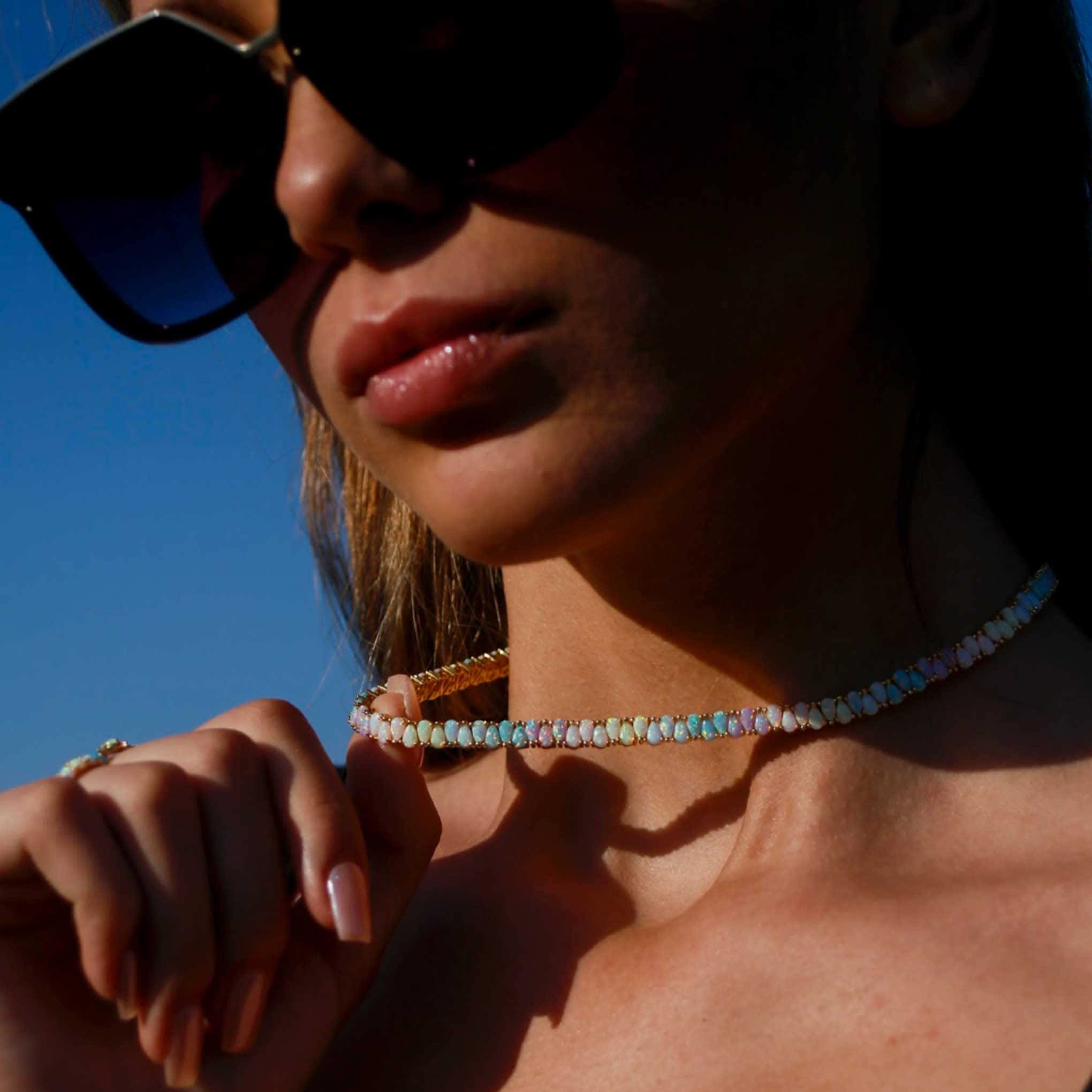 Opal Dancing Dreams Tennis Necklace | La Kaiser | Wolf & Badger