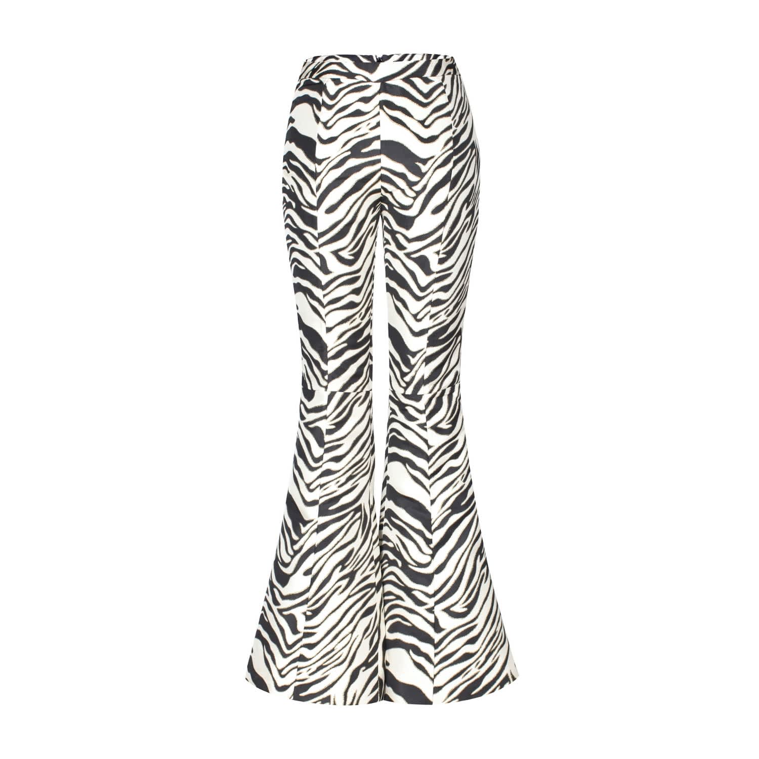 zebra flare pants