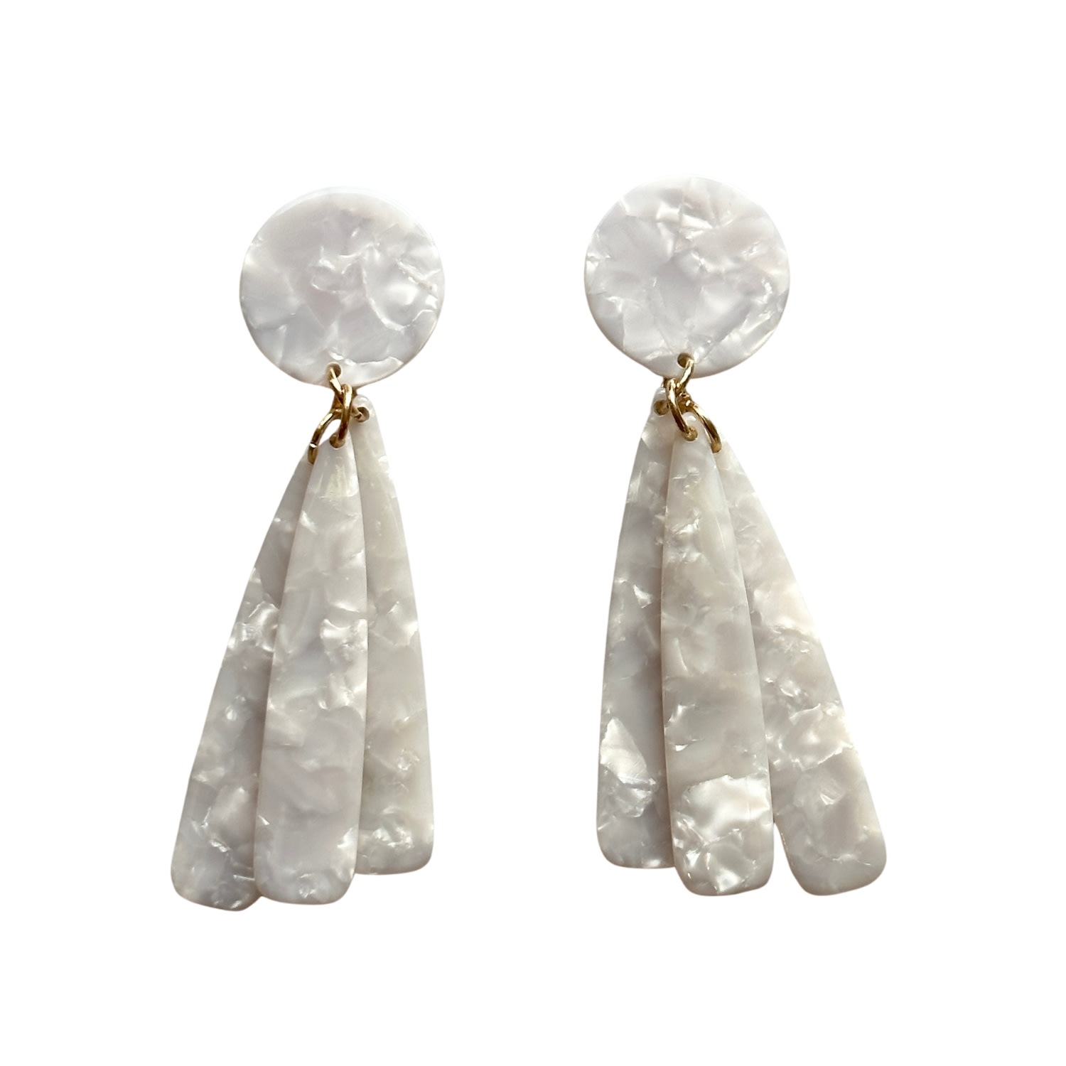 Closet Rehab Women's Petal Drop Earrings In White