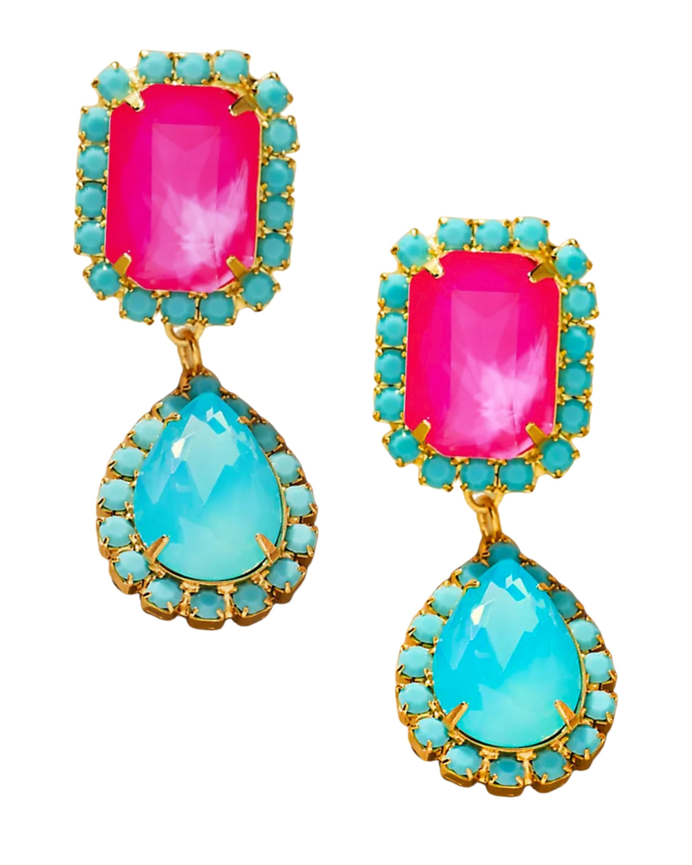 The Pink Reef Women's  Jewel Drop In Hot Pink