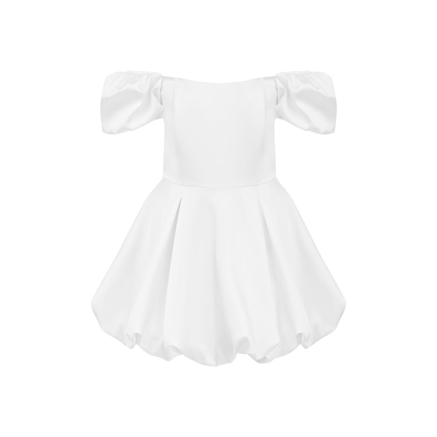 Feel The Lotus Women's Lolita White Mini Dress In White