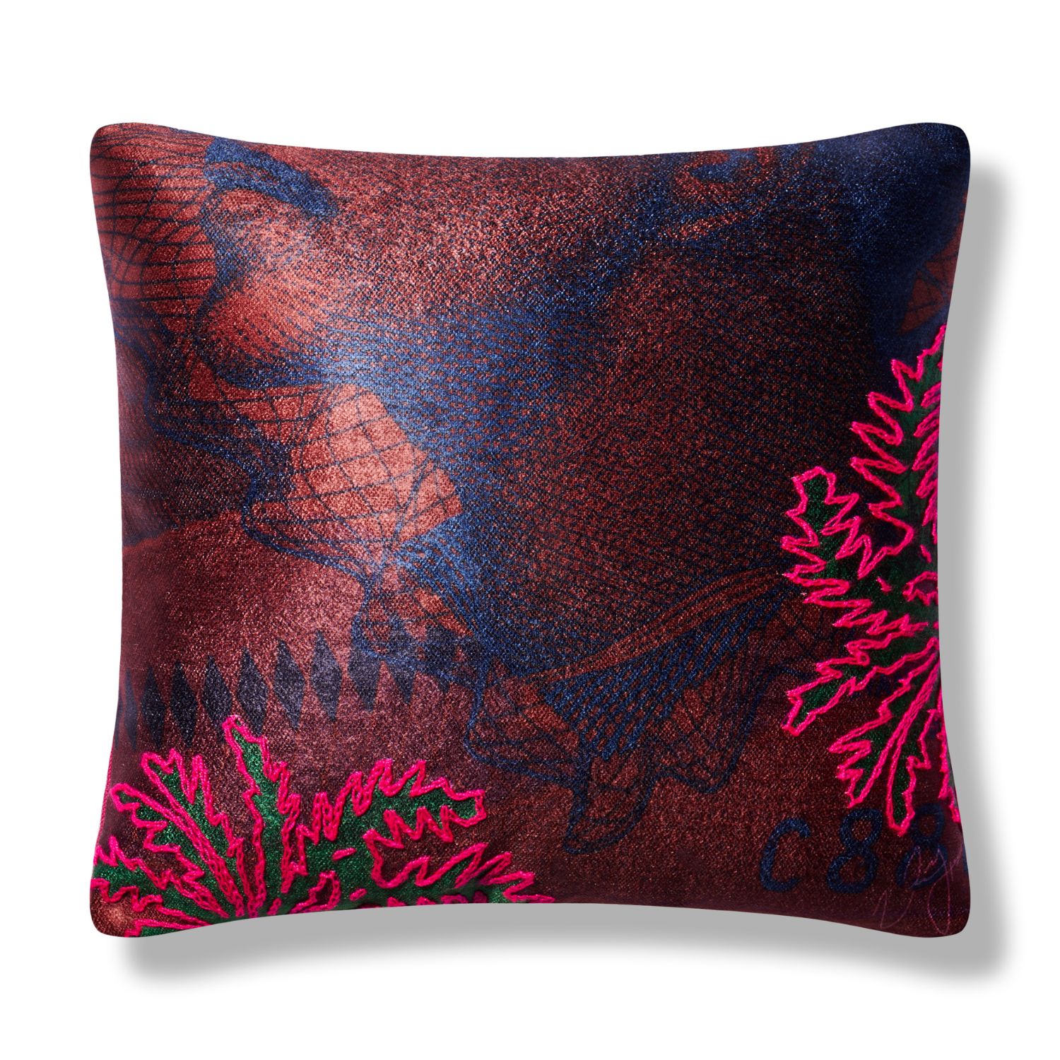 Tropical Palms Embroidered Pillow Medium Medium Bless My Funk Home