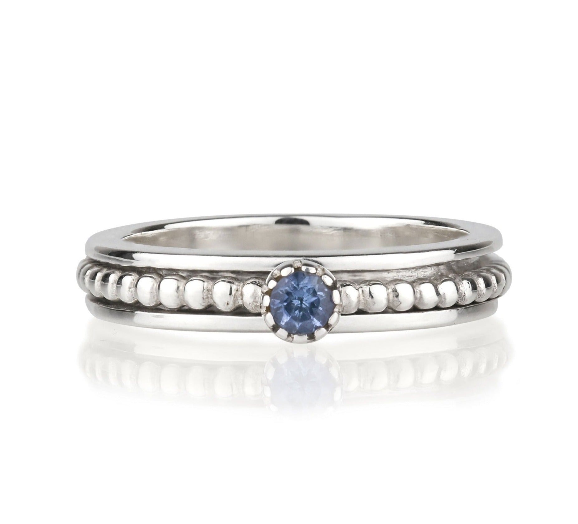 Women’s Lalita Silver Spinning Ring - Tanzanite Charlotte’s Web Jewellery