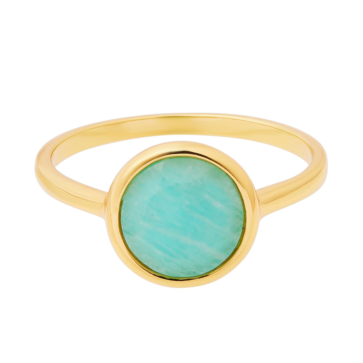 Women’s Green / Gold Amazonite Ring - Gold Cartilage Cartel